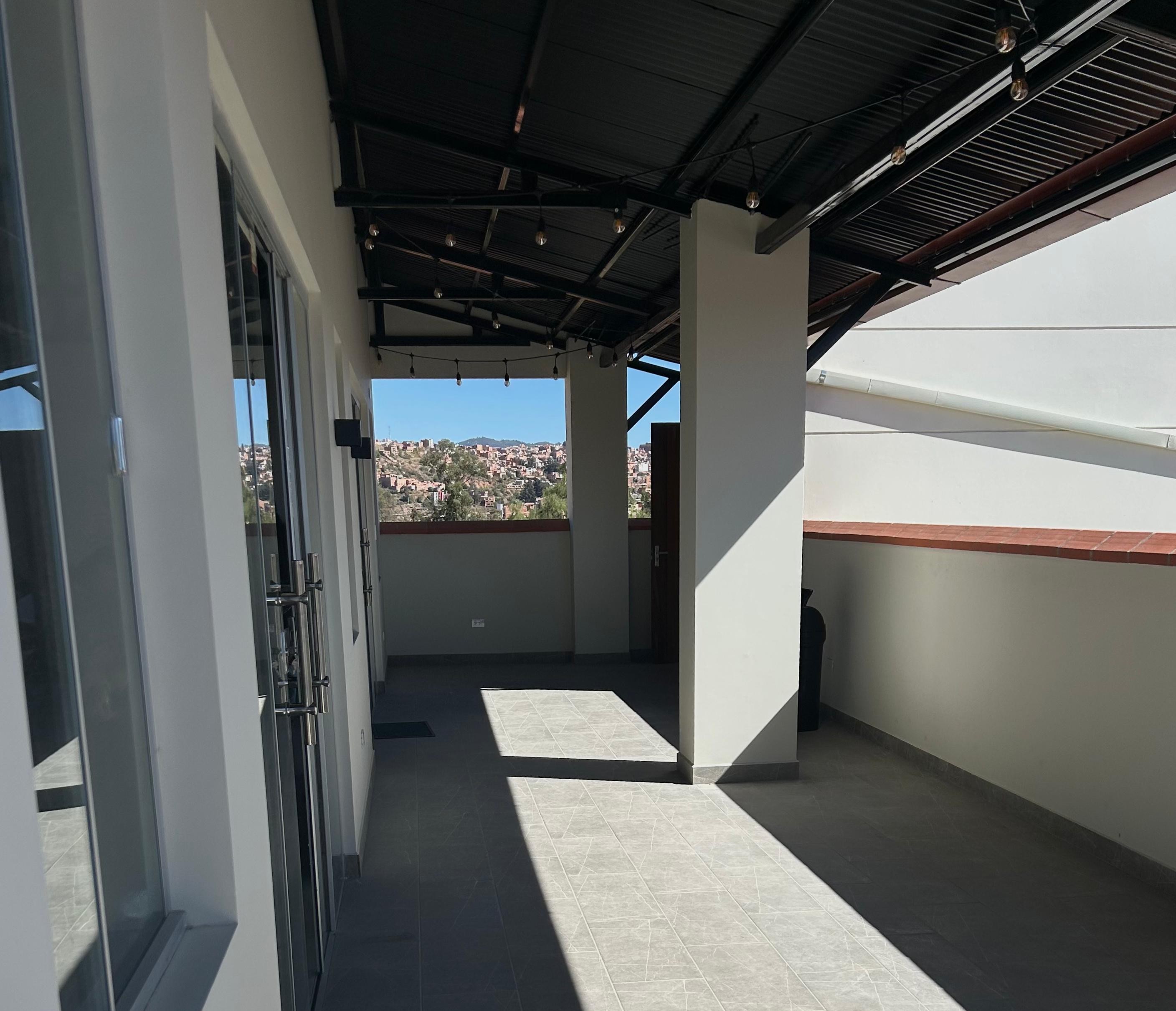 Vista exterior desde el Salón de eventos Acacia